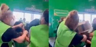 Cajera y clienta se pelean dentro de un supermercado y todo por un hombre