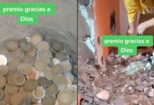Albañiles se sorprenden al encontrar un tesoro dentro de una pared Tras derrumbar una pared, albañiles encuentran un tesoro escondido