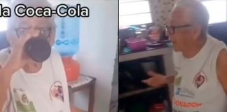 La reacción de una abuelita por defender la gaseosa se vuelve viral
