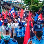 Militantes Sandinistas realizan caminata en Boaco