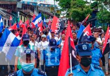 Militantes Sandinistas realizan caminata en Boaco Militantes Sandinistas realizan caminata en Boaco