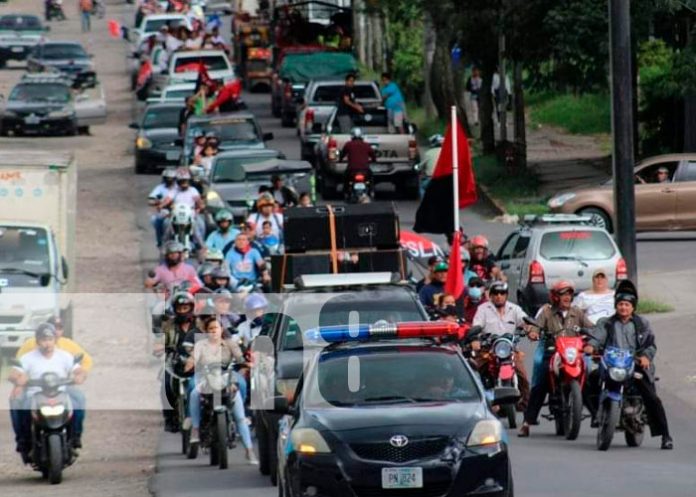 Realizan caravana hay patria en Jinotega