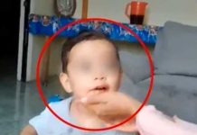 Niño celoso escupe comida a su padre porque besó a su mamá (VIDEO) Niño celoso escupe comida a su padre porque besó a su mamá (VIDEO)
