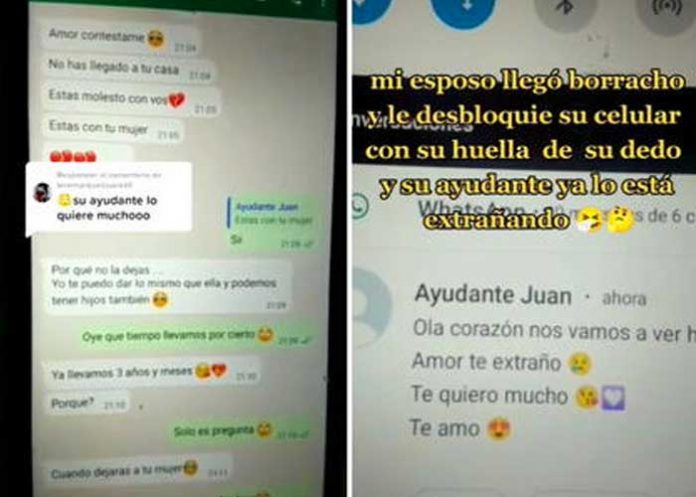 1 Te agarraron papá! Mujer descubre infidelidad de su esposo con ayudante
