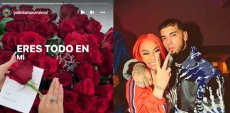 Aseguran que Yailin se envía flores ella misma fingiendo que fue Anuel