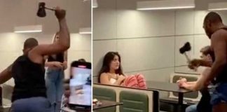 Con hacha en mano, sujeto tiene brutal pelea con otros 3 (VIDEO)