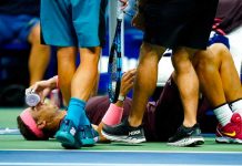 "Tremendo raquetazo" se dio Rafael Nadal en partido (VIDEO)