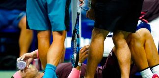 "Tremendo raquetazo" se dio Rafael Nadal en partido (VIDEO)