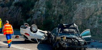 Dos muertos y tres heridos en un accidente múltiple en Santiago, España
