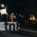 Vehículo se incendia sobre la Carretera San Marcos-Las Esquinas Vehículo se incendia sobre la Carretera San Marcos-Las Esquinas