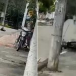 ¡Héroe! Niño salva a motociclista de morir electrocutado (VIDEO) ¡Héroe! Niño salva a motociclista de morir electrocutado (VIDEO)