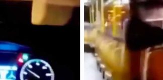 ¿La voz del diablo? Conductor es sorprendido por un espectro (VIDEO)