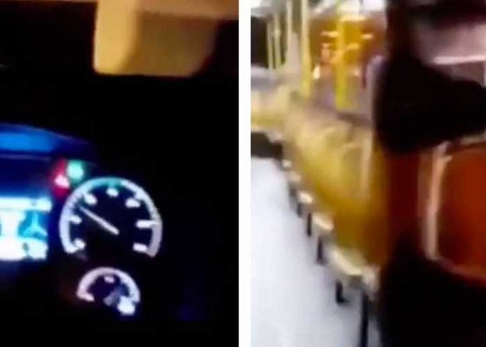 ¿La voz del diablo? Conductor es sorprendido por un espectro (VIDEO)