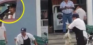 ¡VIDEO! Carnicero dispara a un perrito que había entrado a su local