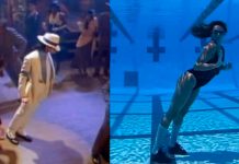 ¡Al estilo Michael Jackson! Nadadora es viral por bailar bajo el agua