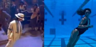 ¡Al estilo Michael Jackson! Nadadora es viral por bailar bajo el agua