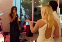La mujer contó en la boda que fue traicionada