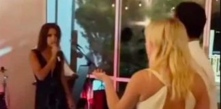 La mujer contó en la boda que fue traicionada