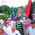 Militancia sandinista se desborda en saludo a la Patria en Granada