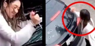 VIDEO: Mujer destruye totalmente el auto de su pareja por "ser infiel"