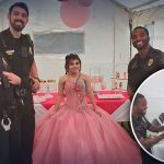Policías llegan por el ruido y terminan festejando junto a la quinceañera