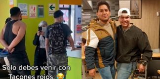 ¿Vos lo harías por un premio? Hombres usan tacones rojos en Perú