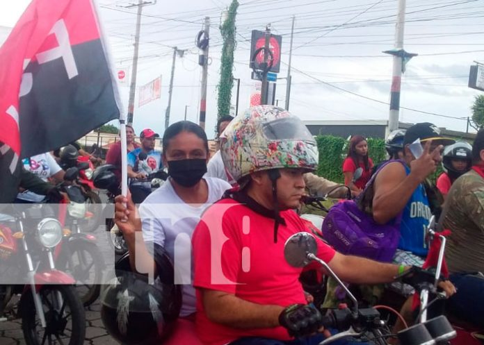 Realizan caravana patria en Managua este fin de semana