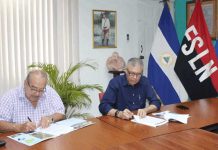 Firman contrato de ampliación y mejoras de saneamiento en El Viejo, Chinandega Firman contrato de ampliación y mejoras de saneamiento en El Viejo, Chinandega