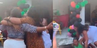 Mientras brincaban de alegría un hoyo en la tierra se las "tragó"
