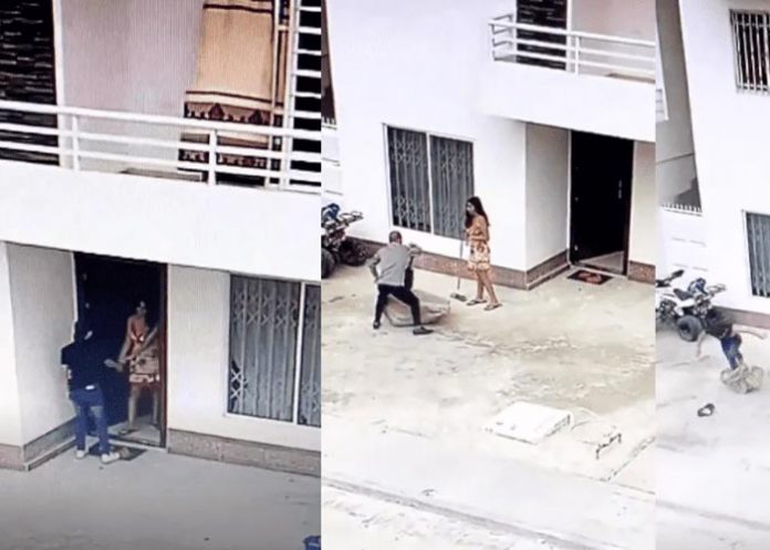 Logró sacar a su amante de casa cuando su marido llegó