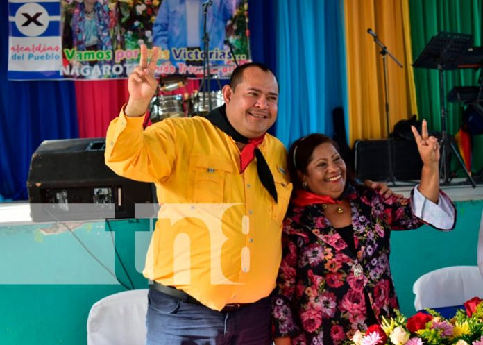 Familias de Nagarote respaldan la fórmula de candidatos a alcalde y vicealcalde