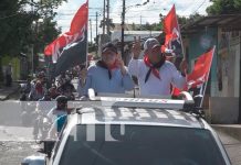 Matiguás ratifica su apoyo al FSLN con una emotiva caravana