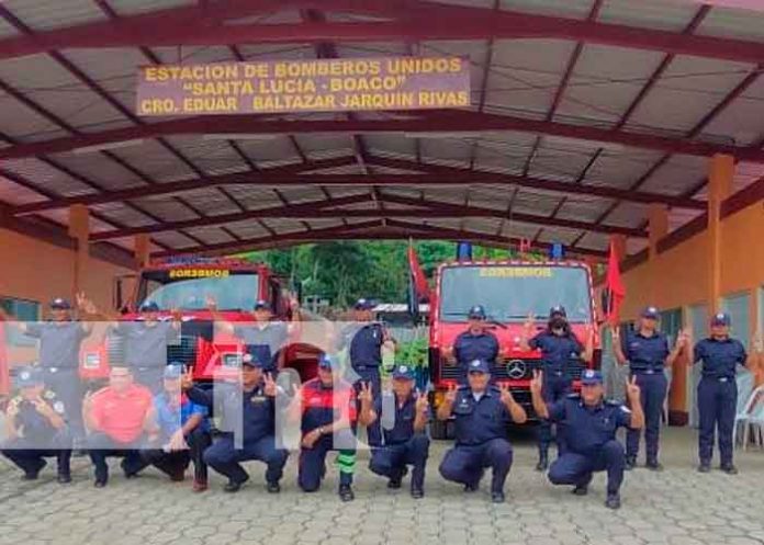 Inauguran una nueva estación de bomberos en Santa Lucia, Boaco