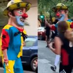 Un payaso que reparte latigazos en España es la sensación de internet Un payaso que reparte latigazos en España es la sensación de internet