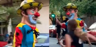 Un payaso que reparte latigazos en España es la sensación de internet