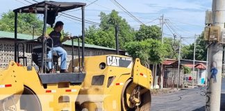 Avanza reparación de calles en el barrio José Benito Escobar, Managua