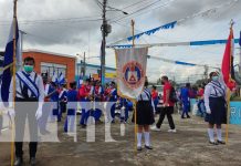 Desfile patrio conmemorando la Batalla de San Jacinto en Bello Horizonte, Managua Desfile patrio conmemorando la Batalla de San Jacinto en Bello Horizonte, Managua