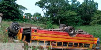 Bus repleto de jugadores termina en un abismo en Quilalí-Nueva Segovia
