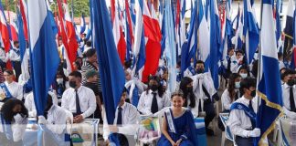 Nandaime, Masaya y Granada desfilan en conmemoración a la batalla de San Jacinto