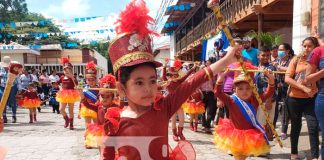 Niñez de educación preescolar en Nueva Segovia hace patria