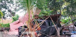 Camioneta impacta contra una vivienda en Villa Sandino, Chontales