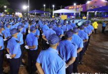 Presidente de Nicaragua, Daniel Ortega, en acto del 43 aniversario de la Policía Nacional