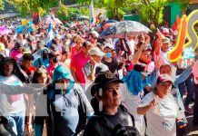 Managua celebra multitudinaria caminata en saludo a las fiestas patrias Managua celebra multitudinaria caminata en saludo a las fiestas patrias