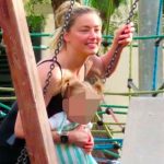 Amber es vista paseando con su hija Oonagh