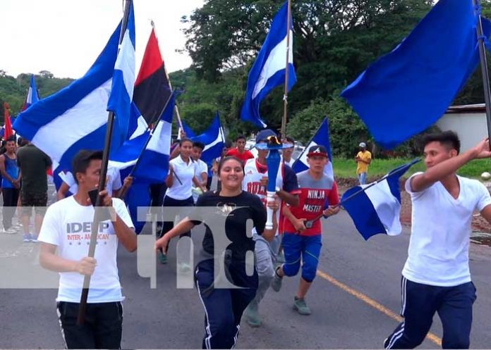 Antorcha llega a La Perla del Septentrión, Matagalpa