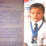 Niña de 14 años es premiada por su impecable caligrafía