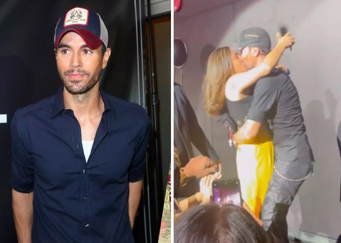 beso El apasionado beso en la boca de Enrique Iglesias