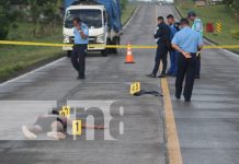 Atropella a sujeto, lo deja muerto y se da a la fuga en Bluefields Escena de accidente de tránsito en Bluefields