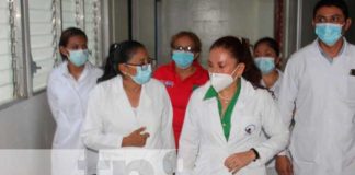 Asesora presidencial para la salud visita en el Hospital Regional en Bluefields