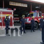 Salen camiones de bomberos a la próxima estación en Santa Teresa, Carazo Nuevas unidades bomberiles para Santa Teresa, Carazo